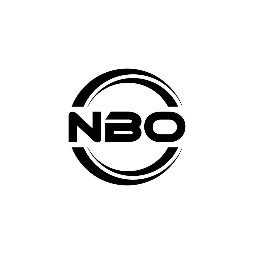 NBO Logo Design, Inspiration for a Unique Identity. Modern Elegance and Creative Design. Watermark Your Success with the Striking this Logo. vector
