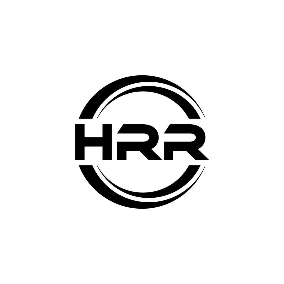 HRR Logo Design, Inspiration for a Unique Identity. Modern Elegance and Creative Design. Watermark Your Success with the Striking this Logo. vector