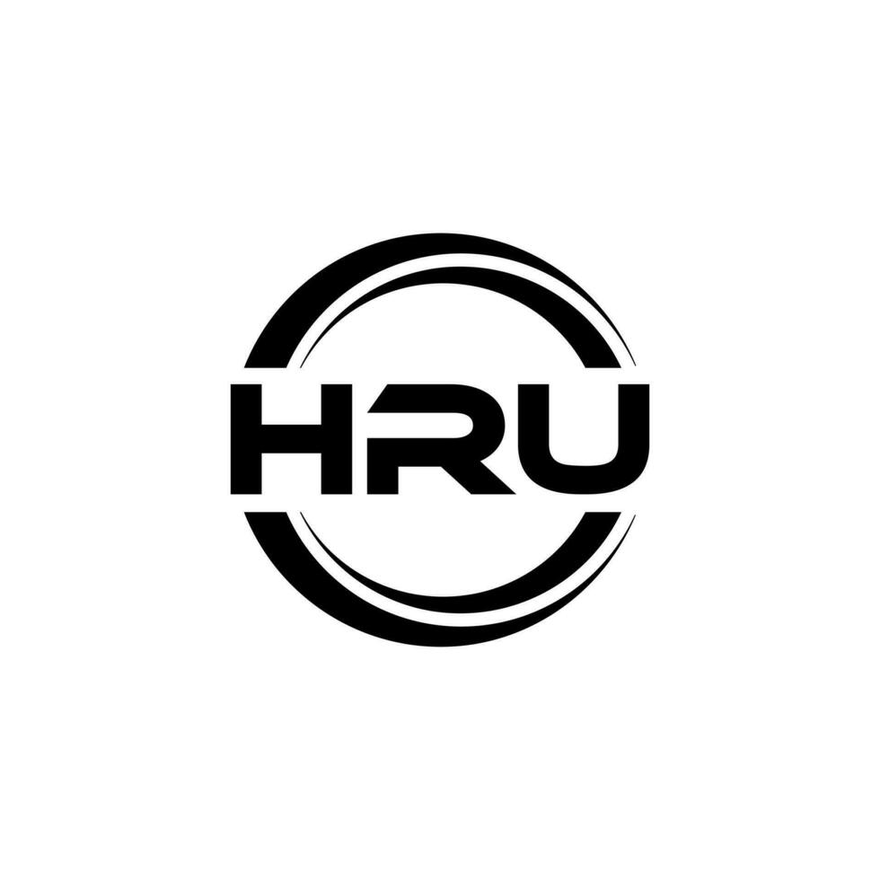 hru logo diseño, inspiración para un único identidad. moderno elegancia y creativo diseño. filigrana tu éxito con el sorprendentes esta logo. vector