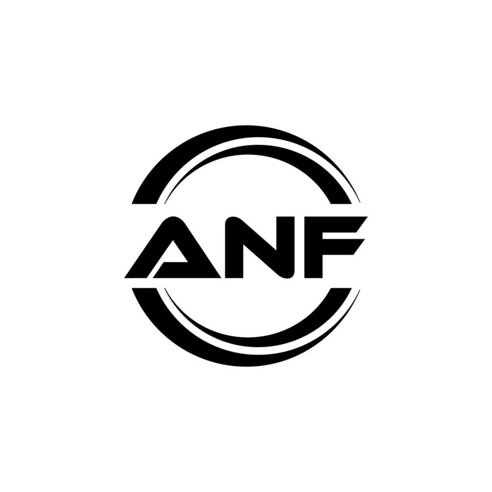 ANF Logo Design, Inspiration for a Unique Identity. Modern Elegance and Creative Design. Watermark Your Success with the Striking this Logo. vector