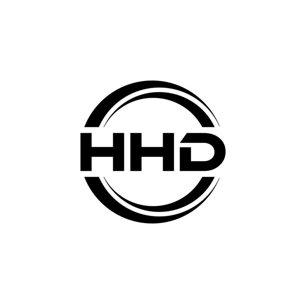 hhd logo diseño, inspiración para un único identidad. moderno elegancia y creativo diseño. filigrana tu éxito con el sorprendentes esta logo. vector