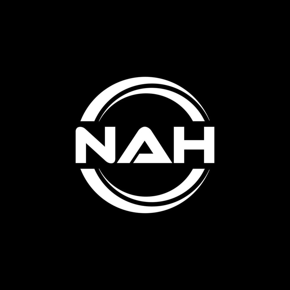 NAH Logo Design, Inspiration for a Unique Identity. Modern Elegance and Creative Design. Watermark Your Success with the Striking this Logo. vector