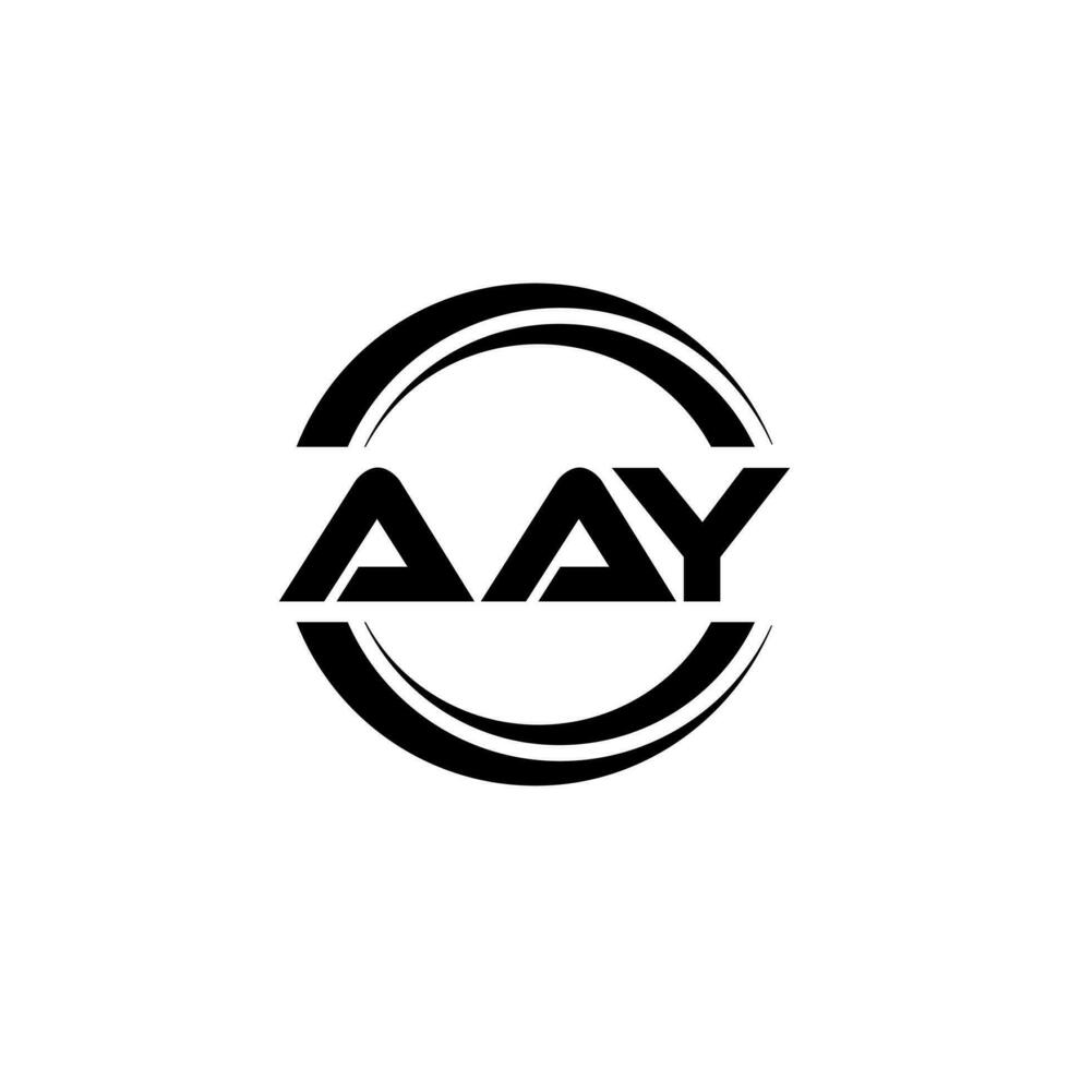 AAY Logo Design, Inspiration for a Unique Identity. Modern Elegance and Creative Design. Watermark Your Success with the Striking this Logo. vector