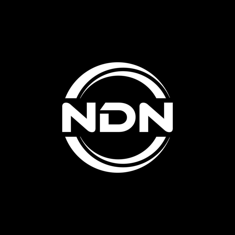 NDN Logo Design, Inspiration for a Unique Identity. Modern Elegance and Creative Design. Watermark Your Success with the Striking this Logo. vector