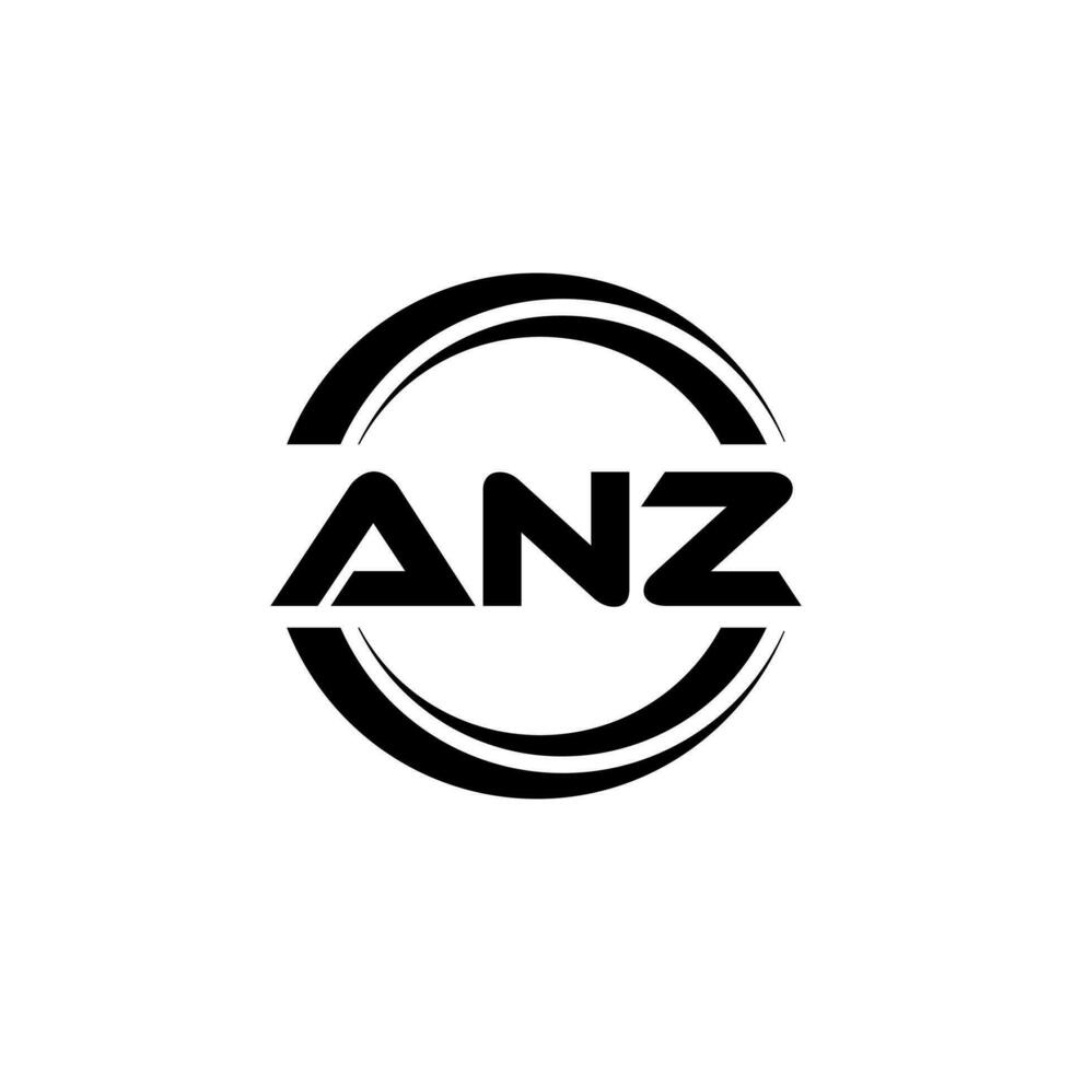 ANZ Logo Design, Inspiration for a Unique Identity. Modern Elegance and Creative Design. Watermark Your Success with the Striking this Logo. vector