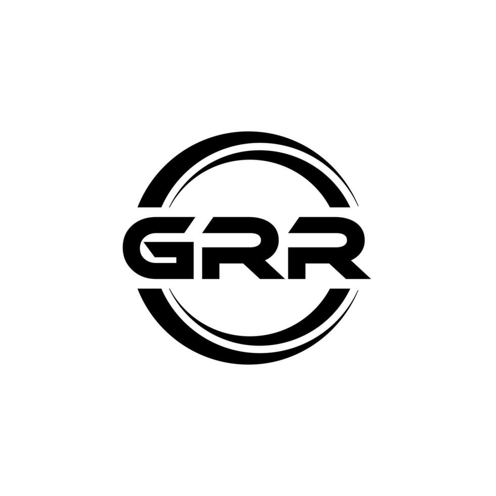 grr logo diseño, inspiración para un único identidad. moderno elegancia y creativo diseño. filigrana tu éxito con el sorprendentes esta logo. vector