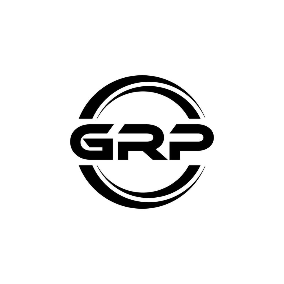 GRP Logo Design, Inspiration for a Unique Identity. Modern Elegance and Creative Design. Watermark Your Success with the Striking this Logo. vector