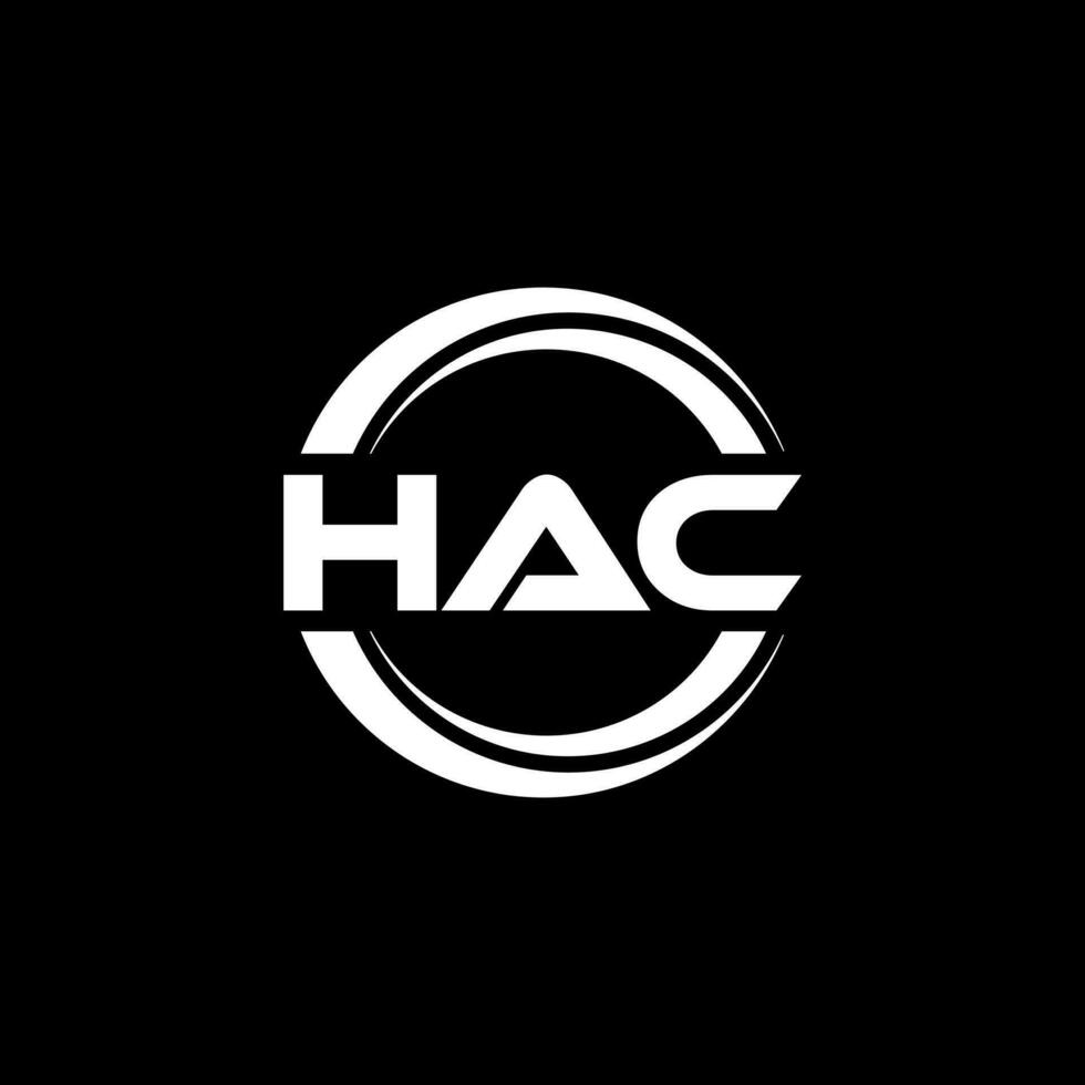 HAC Logo Design, Inspiration for a Unique Identity. Modern Elegance and Creative Design. Watermark Your Success with the Striking this Logo. vector