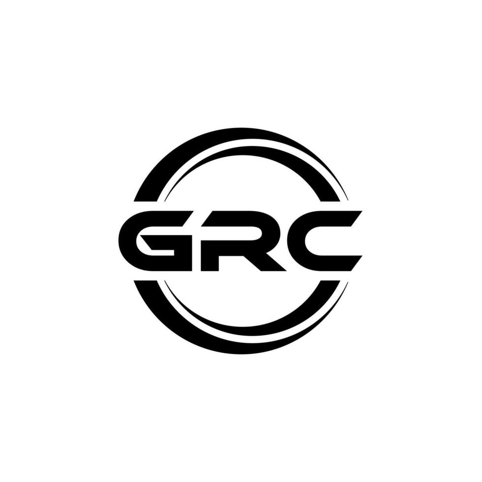 grc logo diseño, inspiración para un único identidad. moderno elegancia y creativo diseño. filigrana tu éxito con el sorprendentes esta logo. vector