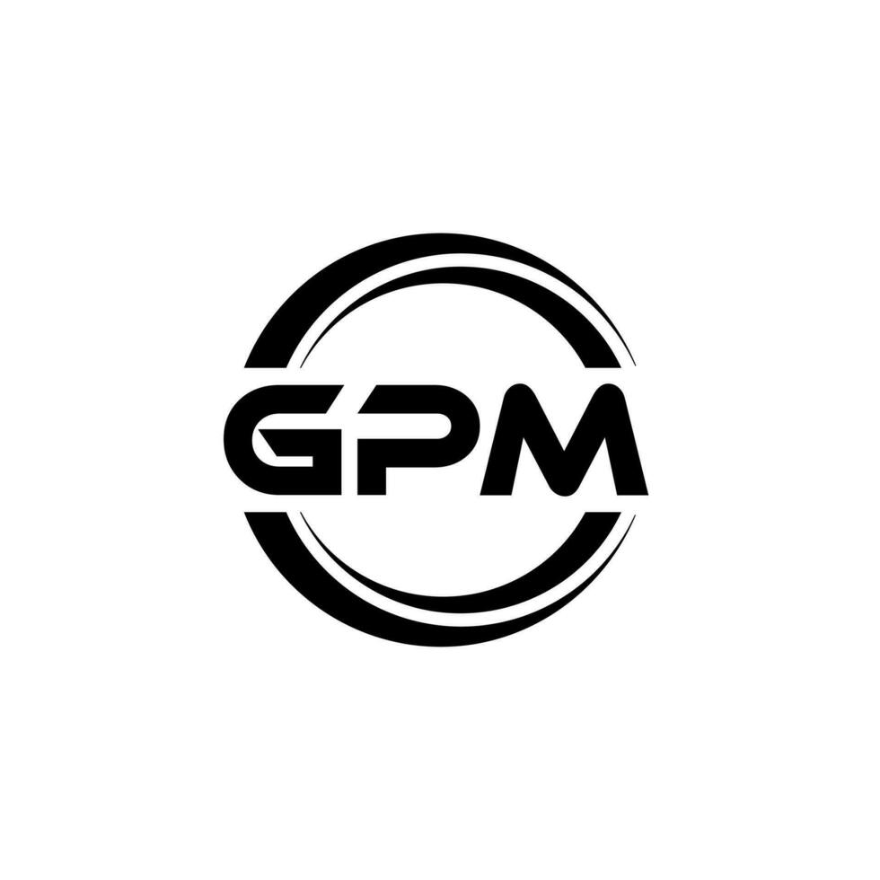 GPM Logo Design, Inspiration for a Unique Identity. Modern Elegance and Creative Design. Watermark Your Success with the Striking this Logo. vector