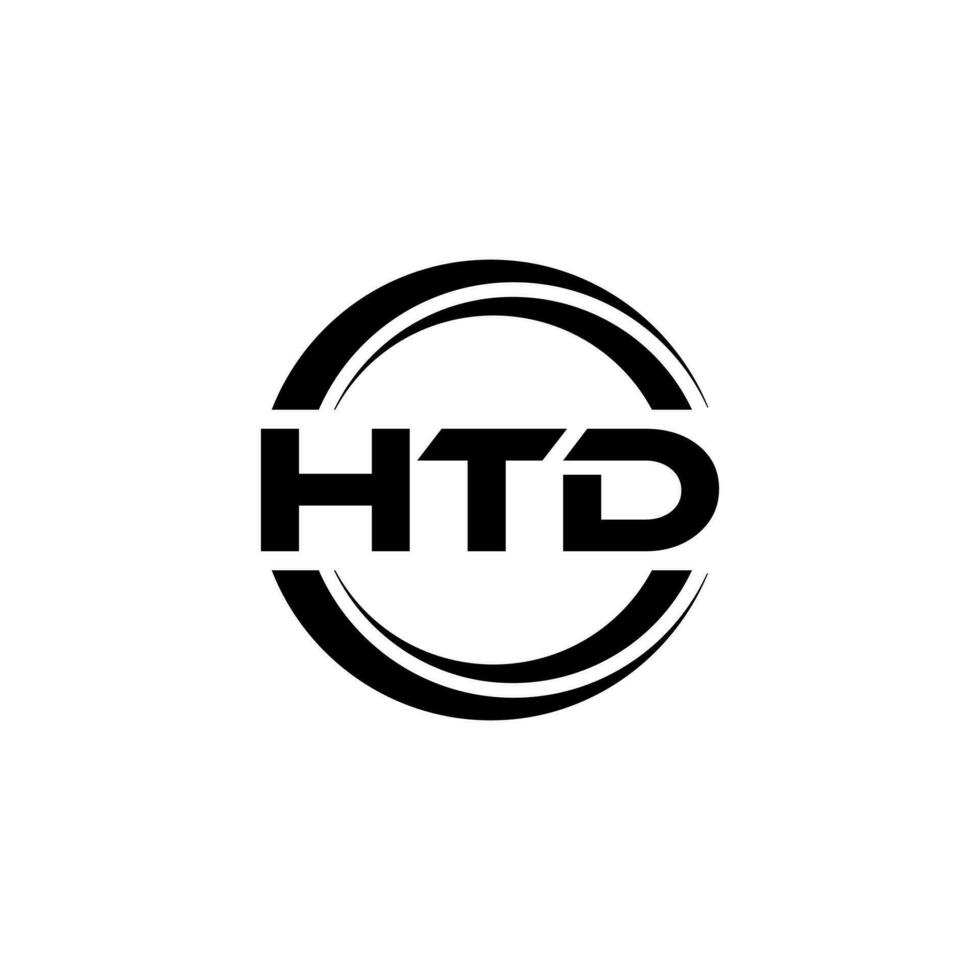 HTD Logo Design, Inspiration for a Unique Identity. Modern Elegance and Creative Design. Watermark Your Success with the Striking this Logo. vector