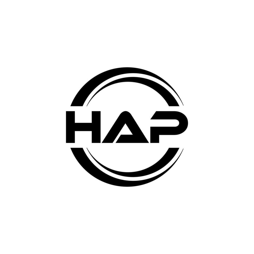 HAP Logo Design, Inspiration for a Unique Identity. Modern Elegance and Creative Design. Watermark Your Success with the Striking this Logo. vector