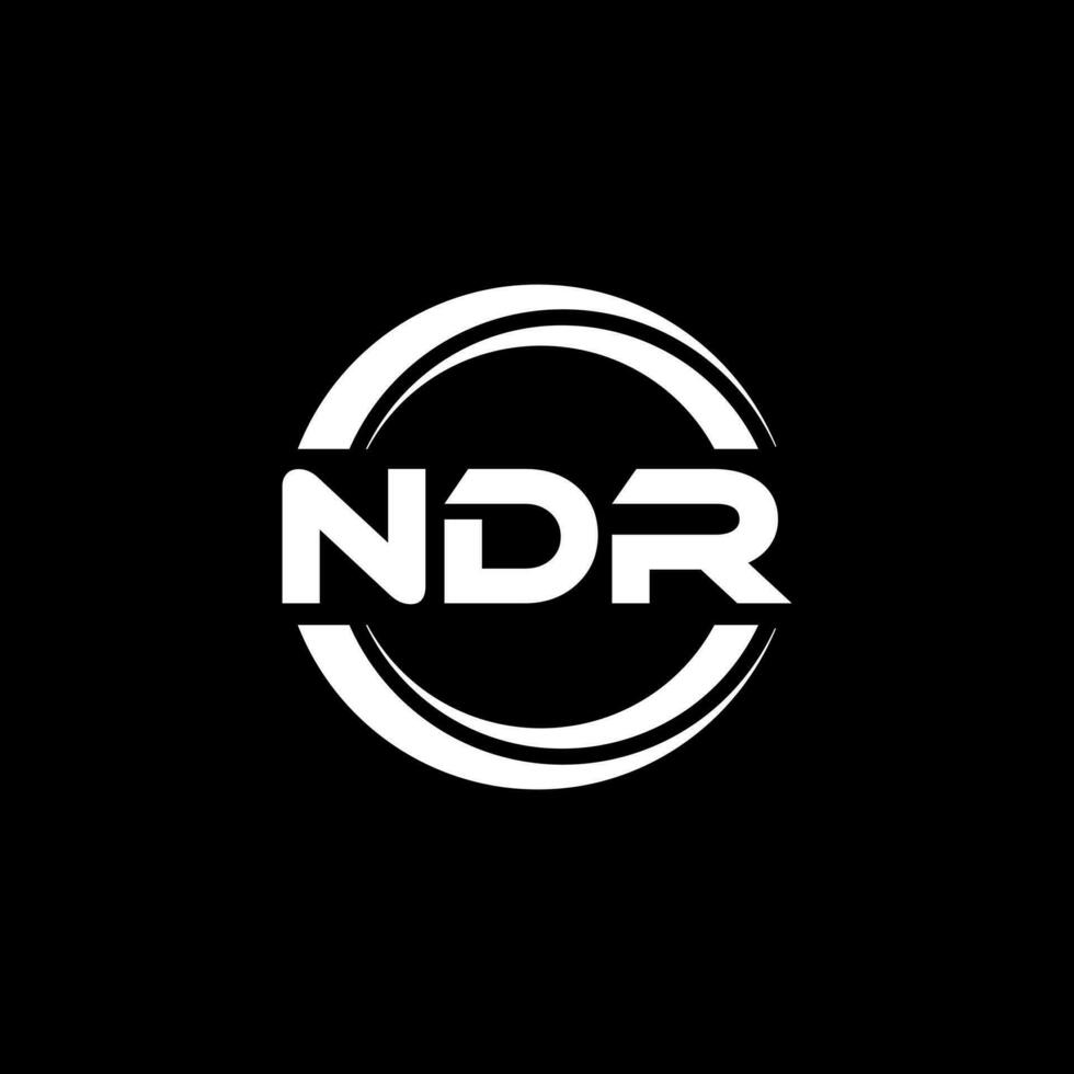 NDR Logo Design, Inspiration for a Unique Identity. Modern Elegance and Creative Design. Watermark Your Success with the Striking this Logo. vector