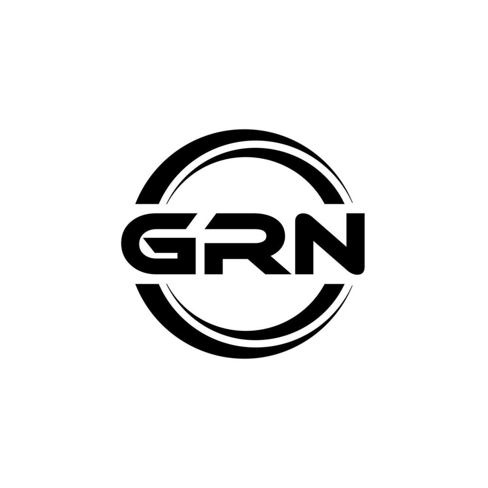 GRN Logo Design, Inspiration for a Unique Identity. Modern Elegance and Creative Design. Watermark Your Success with the Striking this Logo. vector