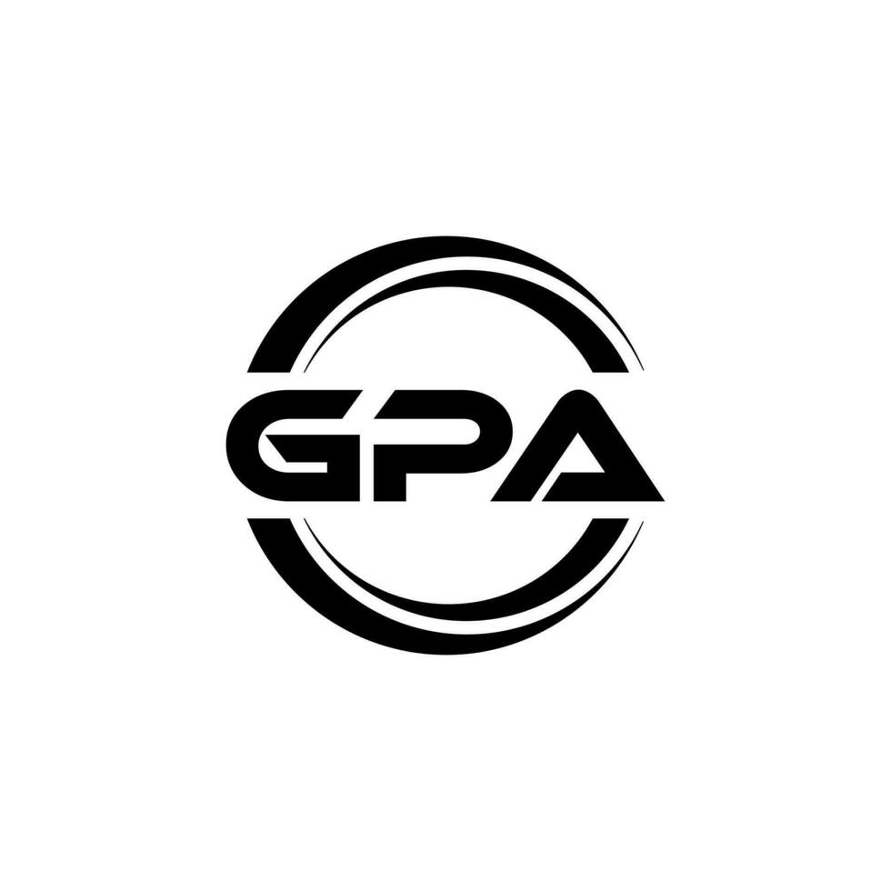 GPA Logo Design, Inspiration for a Unique Identity. Modern Elegance and Creative Design. Watermark Your Success with the Striking this Logo. vector