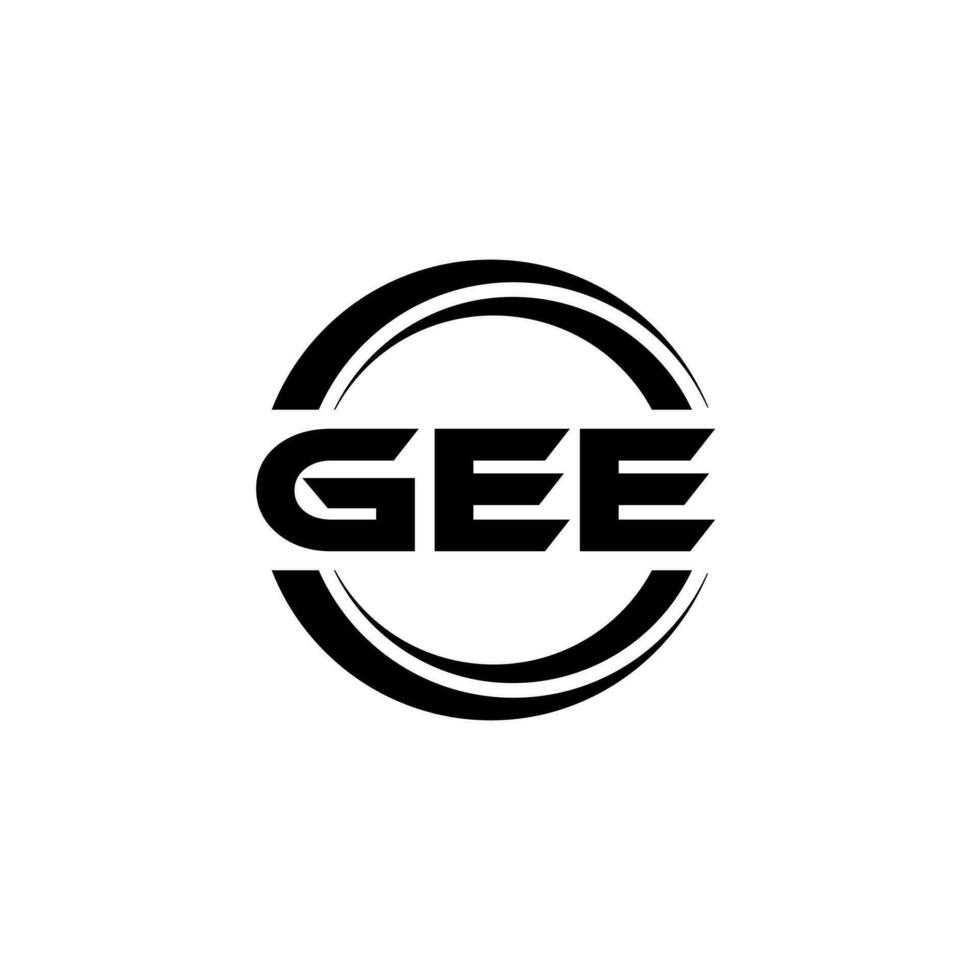 GEE Logo Design, Inspiration for a Unique Identity. Modern Elegance and Creative Design. Watermark Your Success with the Striking this Logo. vector