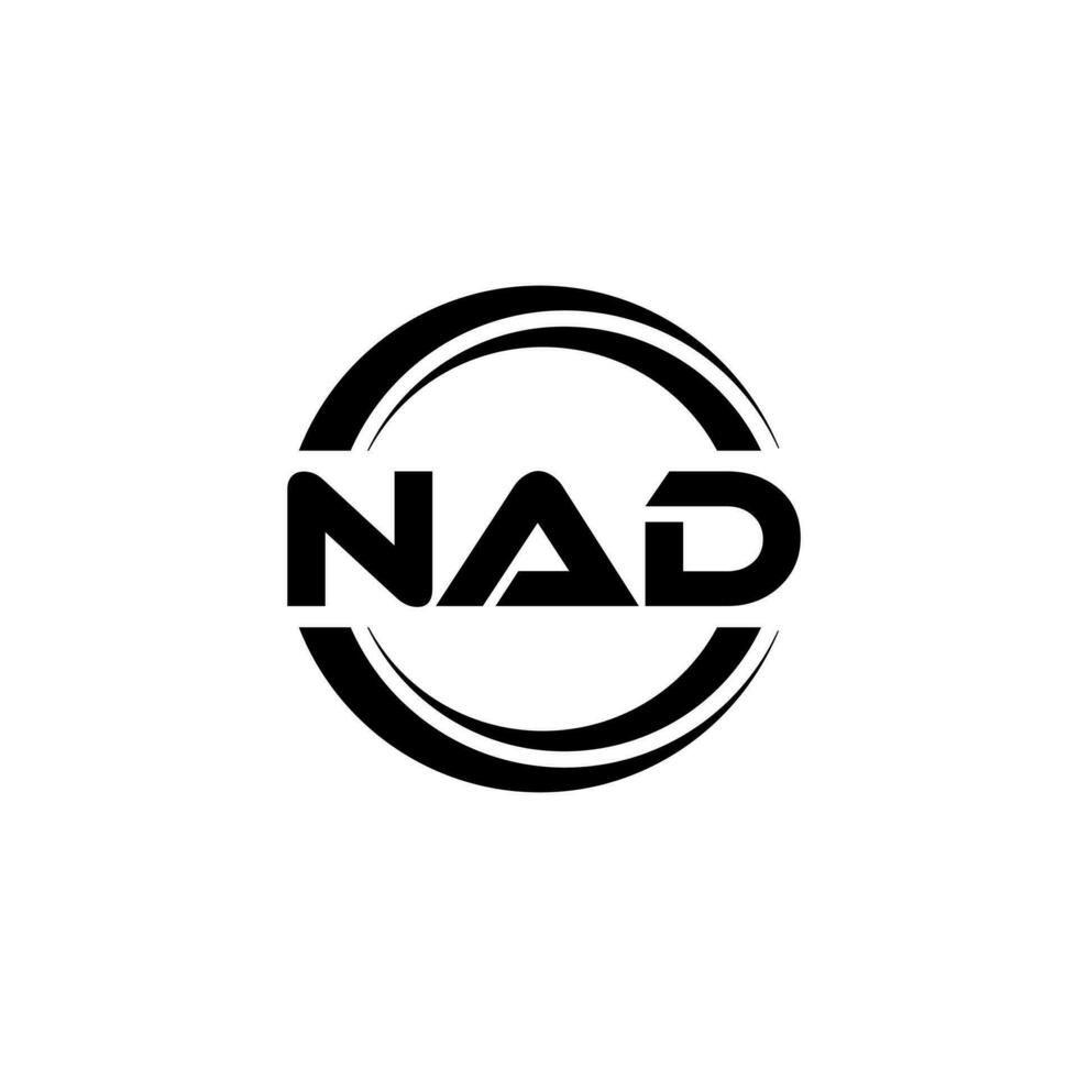 nad logo diseño, inspiración para un único identidad. moderno elegancia y creativo diseño. filigrana tu éxito con el sorprendentes esta logo. vector