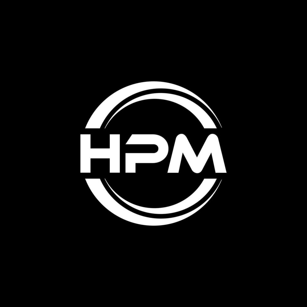HPM Logo Design, Inspiration for a Unique Identity. Modern Elegance and Creative Design. Watermark Your Success with the Striking this Logo. vector