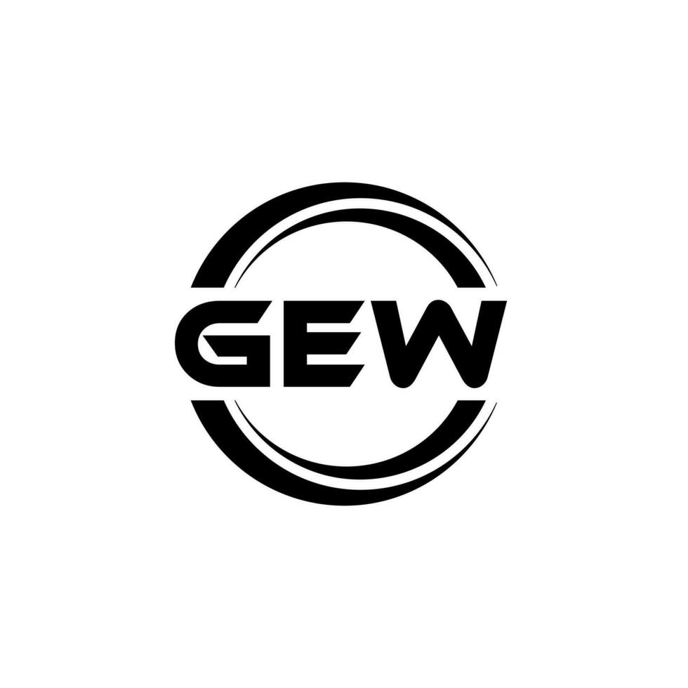 GEW Logo Design, Inspiration for a Unique Identity. Modern Elegance and Creative Design. Watermark Your Success with the Striking this Logo. vector