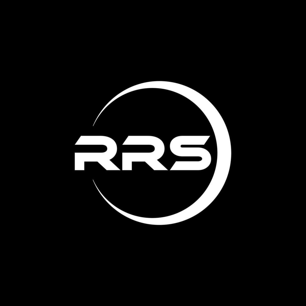 diseño del logotipo de la letra rrs en la ilustración. logotipo vectorial, diseños de caligrafía para logotipo, afiche, invitación, etc. vector