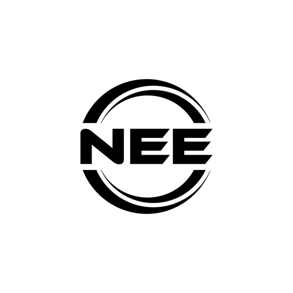 NEE Logo Design, Inspiration for a Unique Identity. Modern Elegance and Creative Design. Watermark Your Success with the Striking this Logo. vector