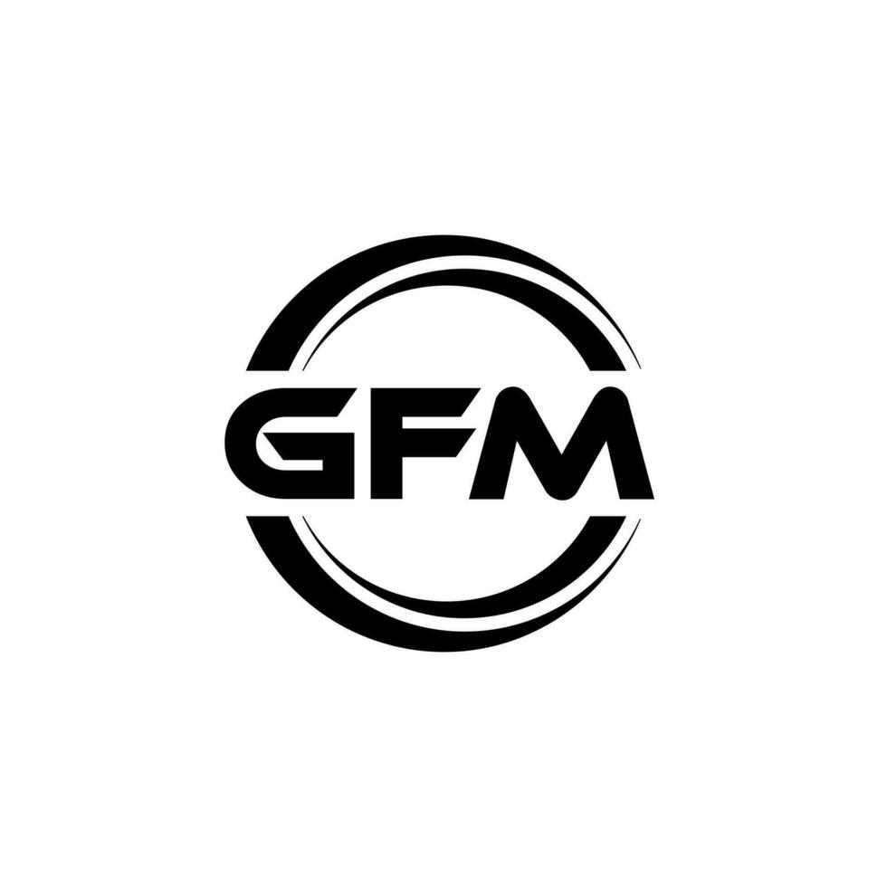 gfm logo diseño, inspiración para un único identidad. moderno elegancia y creativo diseño. filigrana tu éxito con el sorprendentes esta logo. vector
