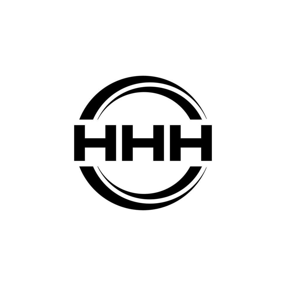 hhh logo diseño, inspiración para un único identidad. moderno elegancia y creativo diseño. filigrana tu éxito con el sorprendentes esta logo. vector