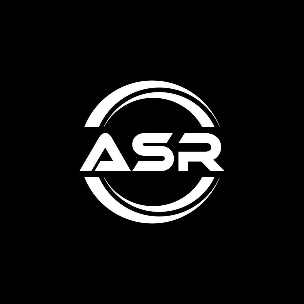 ASR Logo Design, Inspiration for a Unique Identity. Modern Elegance and Creative Design. Watermark Your Success with the Striking this Logo. vector