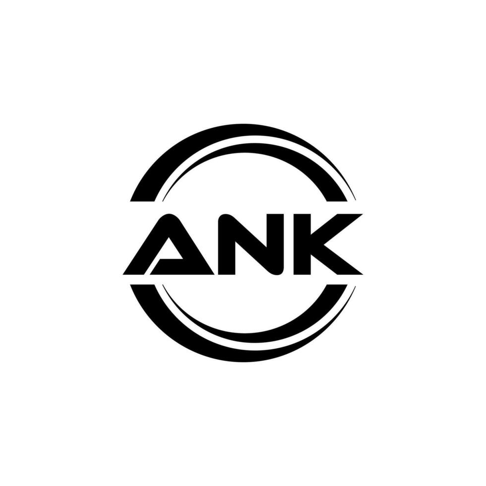 ANK Logo Design, Inspiration for a Unique Identity. Modern Elegance and Creative Design. Watermark Your Success with the Striking this Logo. vector