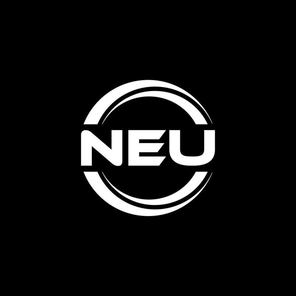 NEU Logo Design, Inspiration for a Unique Identity. Modern Elegance and Creative Design. Watermark Your Success with the Striking this Logo. vector