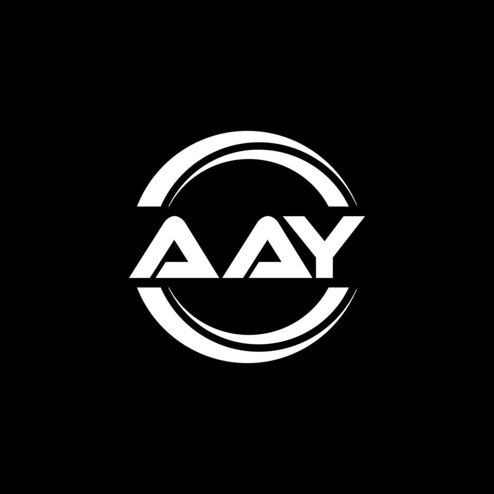 AAY Logo Design, Inspiration for a Unique Identity. Modern Elegance and Creative Design. Watermark Your Success with the Striking this Logo. vector