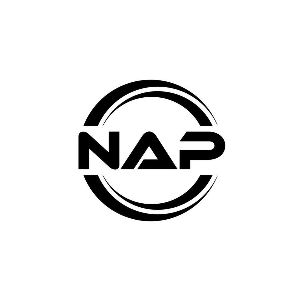 NAP Logo Design, Inspiration for a Unique Identity. Modern Elegance and Creative Design. Watermark Your Success with the Striking this Logo. vector
