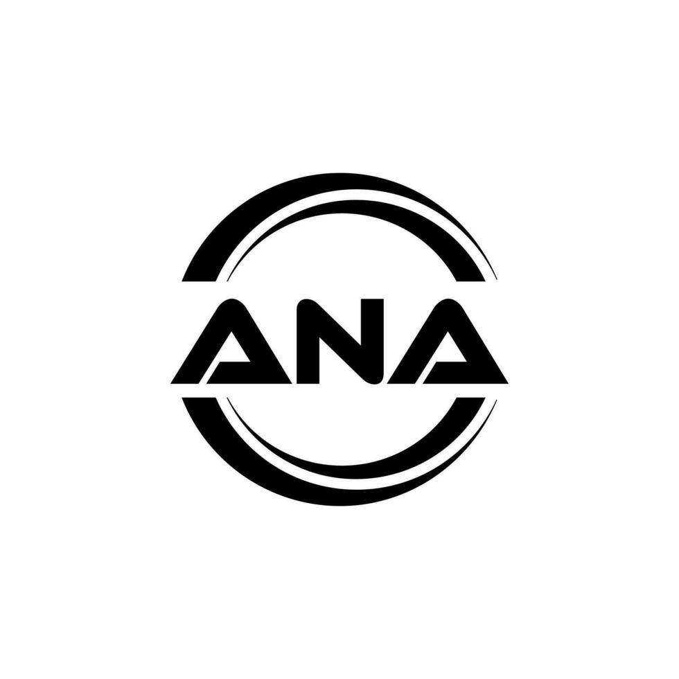 ana logo diseño, inspiración para un único identidad. moderno elegancia y creativo diseño. filigrana tu éxito con el sorprendentes esta logo. vector