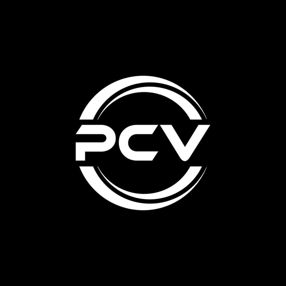 pcv logo diseño, inspiración para un único identidad. moderno elegancia y creativo diseño. filigrana tu éxito con el sorprendentes esta logo. vector