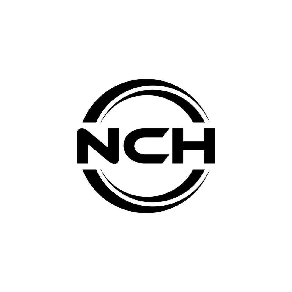 NCH Logo Design, Inspiration for a Unique Identity. Modern Elegance and Creative Design. Watermark Your Success with the Striking this Logo. vector