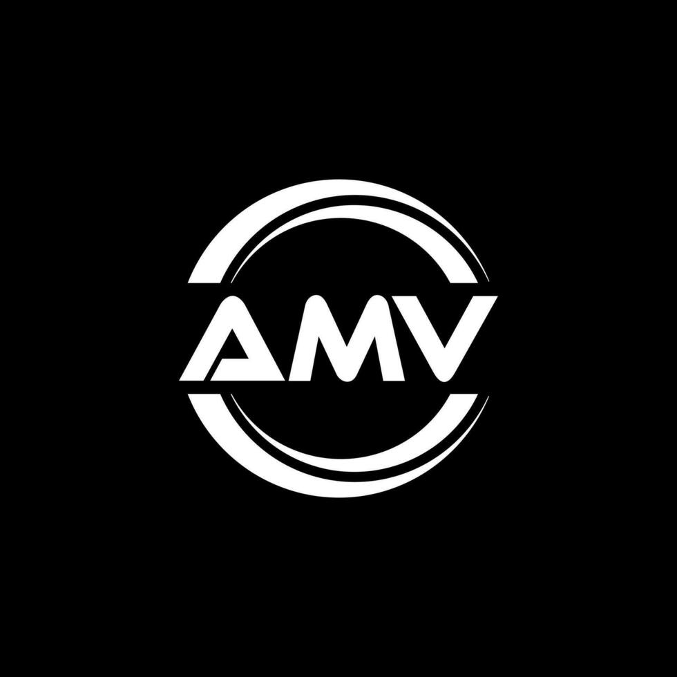 amv logo diseño, inspiración para un único identidad. moderno elegancia y creativo diseño. filigrana tu éxito con el sorprendentes esta logo. vector