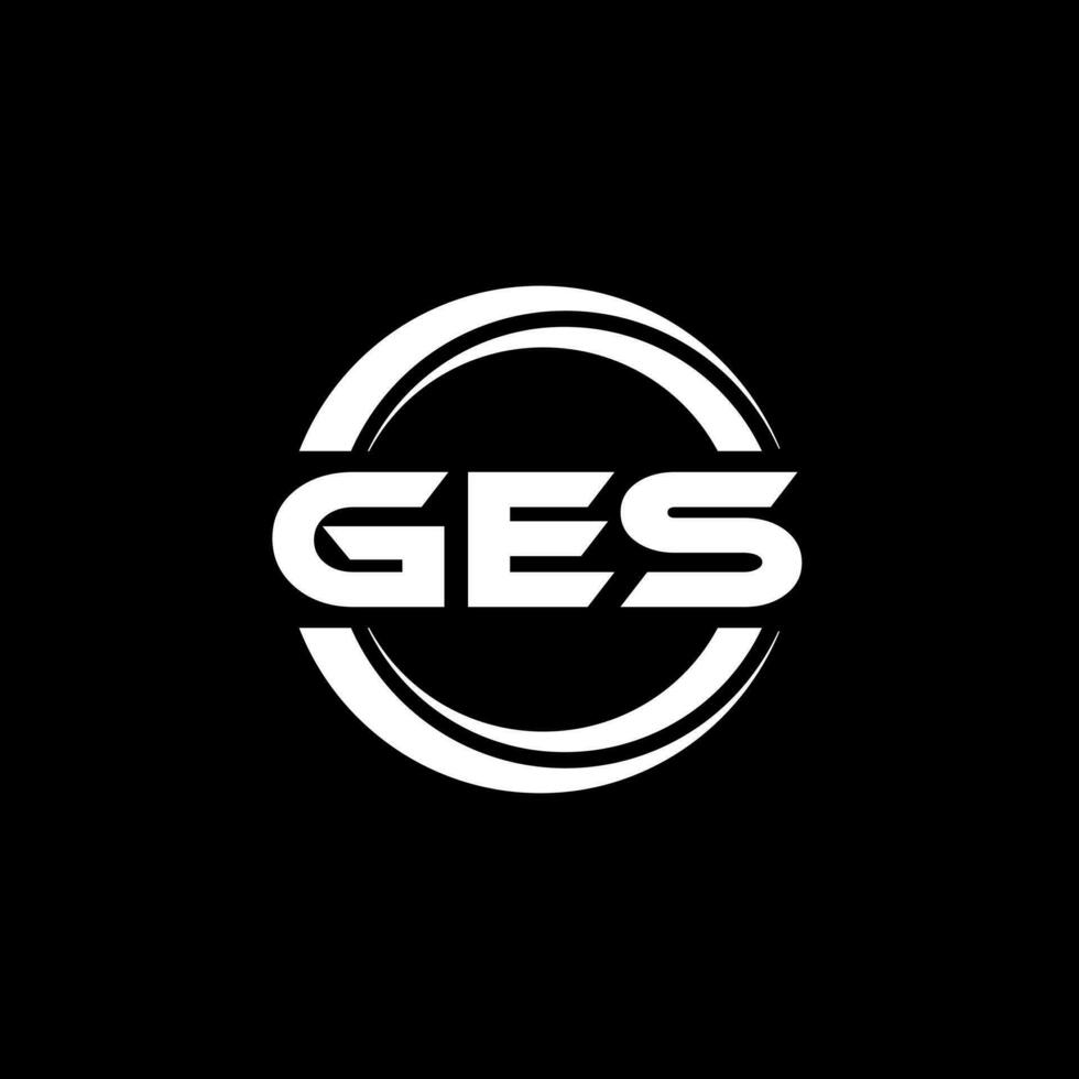 GES Logo Design, Inspiration for a Unique Identity. Modern Elegance and Creative Design. Watermark Your Success with the Striking this Logo. vector