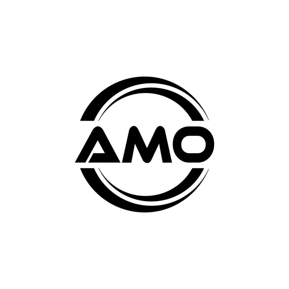 AMO Logo Design, Inspiration for a Unique Identity. Modern Elegance and Creative Design. Watermark Your Success with the Striking this Logo. vector