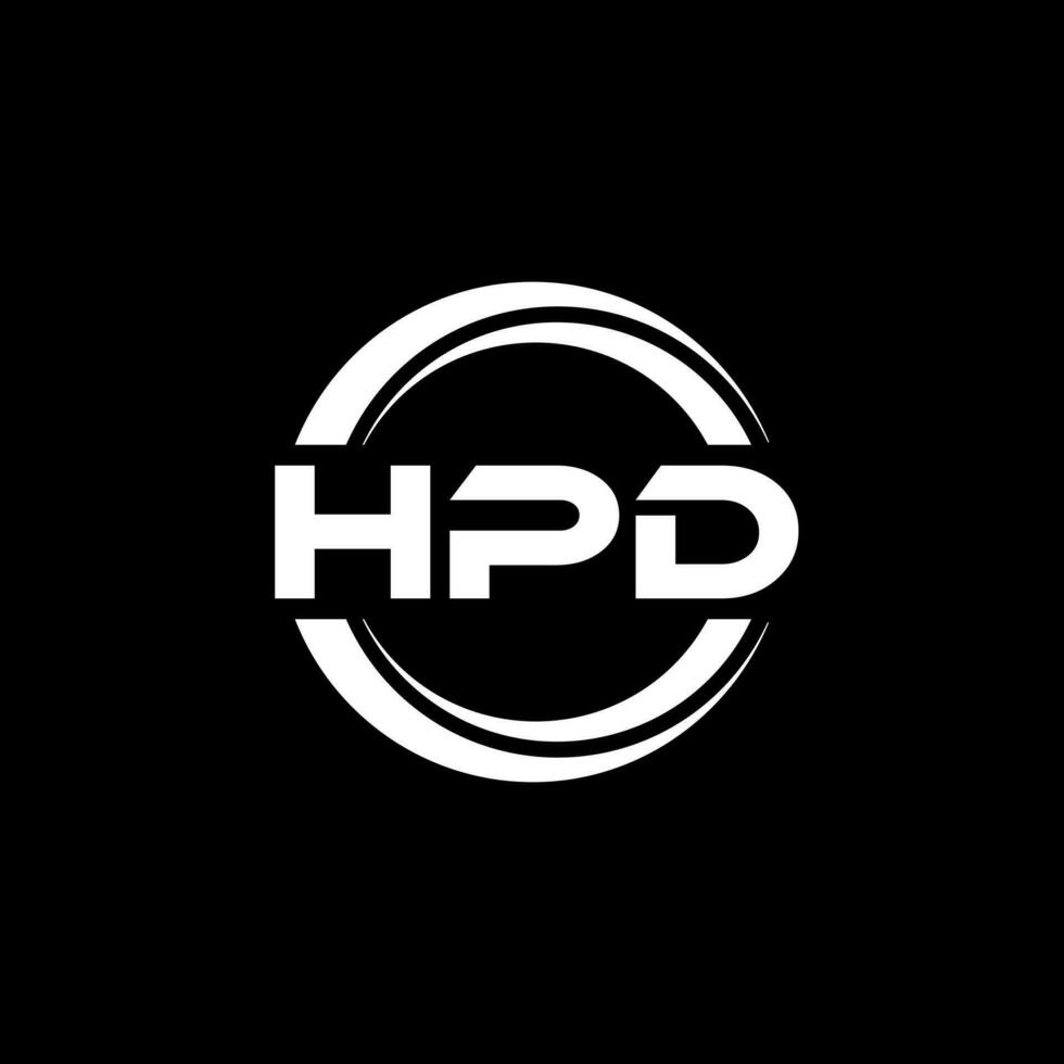 HPD Logo Design, Inspiration for a Unique Identity. Modern Elegance and Creative Design. Watermark Your Success with the Striking this Logo. vector