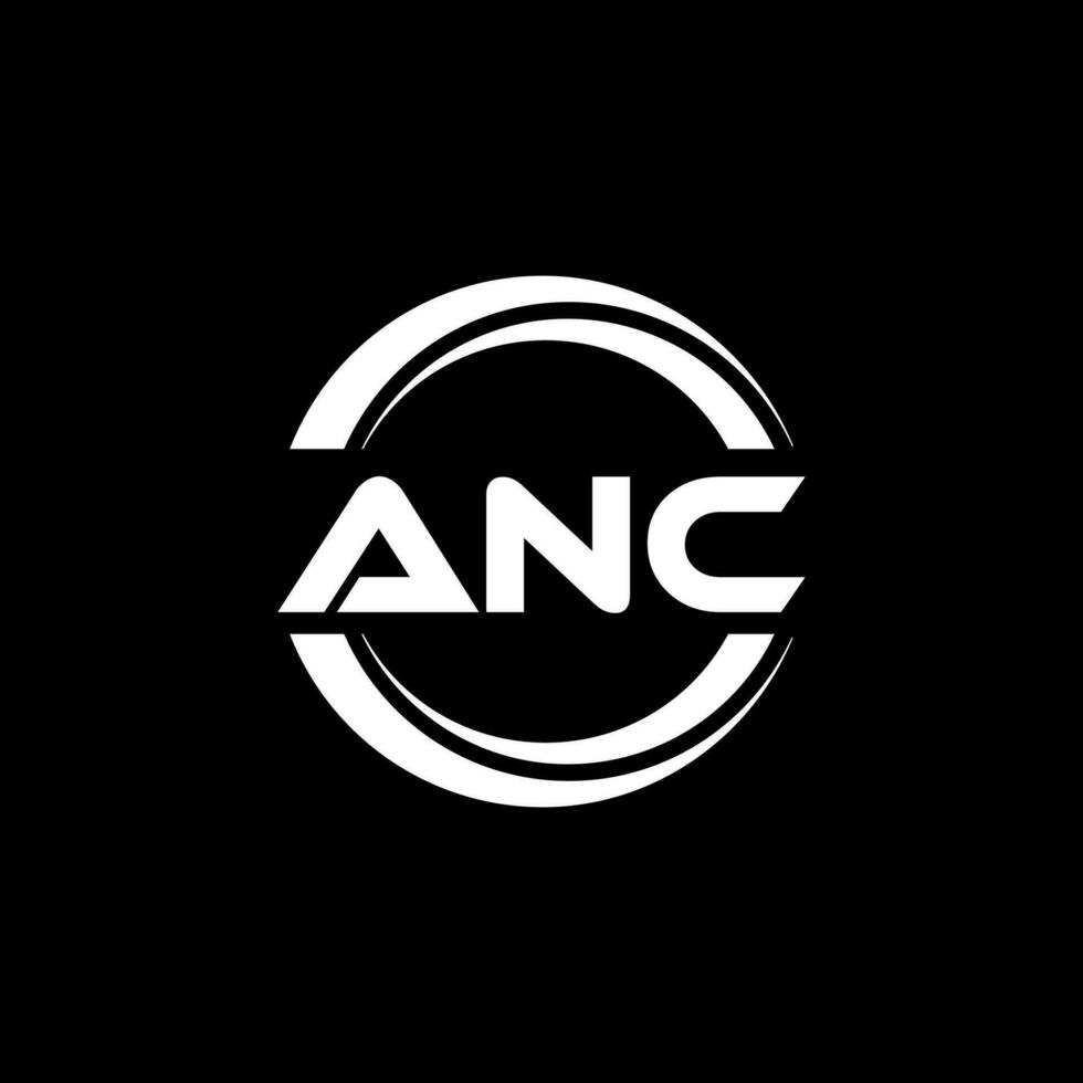 ANC Logo Design, Inspiration for a Unique Identity. Modern Elegance and Creative Design. Watermark Your Success with the Striking this Logo. vector