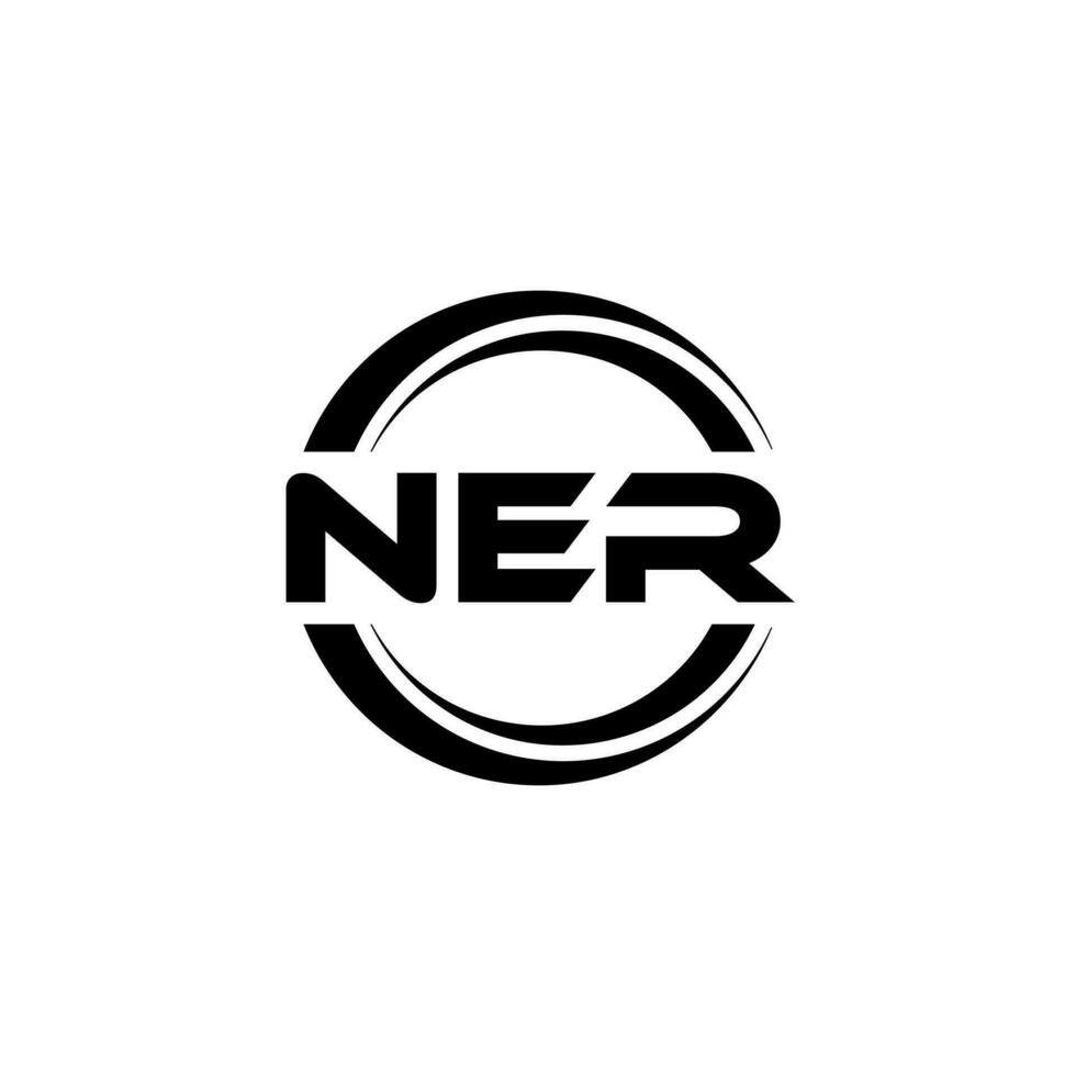 NER Logo Design, Inspiration for a Unique Identity. Modern Elegance and Creative Design. Watermark Your Success with the Striking this Logo. vector