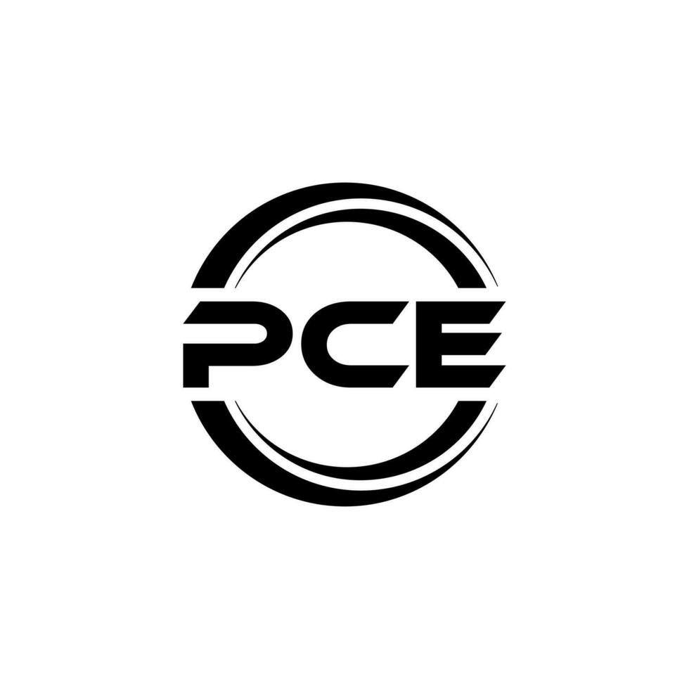 PCE Logo Design, Inspiration for a Unique Identity. Modern Elegance and Creative Design. Watermark Your Success with the Striking this Logo. vector