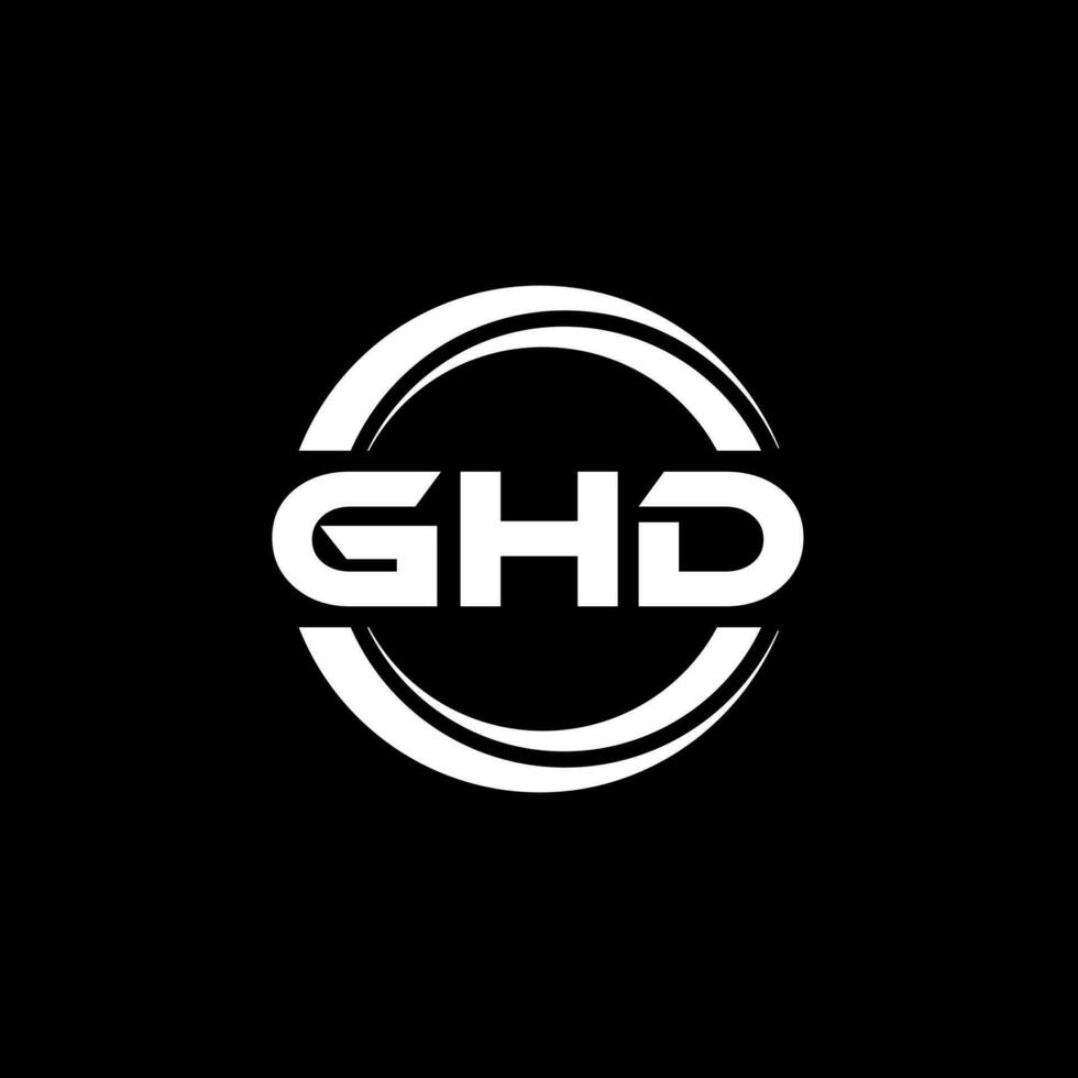 ghd logo diseño, inspiración para un único identidad. moderno elegancia y creativo diseño. filigrana tu éxito con el sorprendentes esta logo. vector