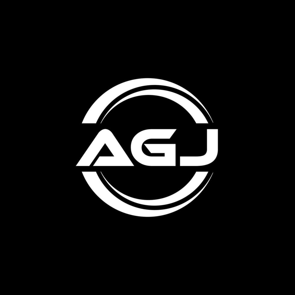 agj logo diseño, inspiración para un único identidad. moderno elegancia y creativo diseño. filigrana tu éxito con el sorprendentes esta logo. vector