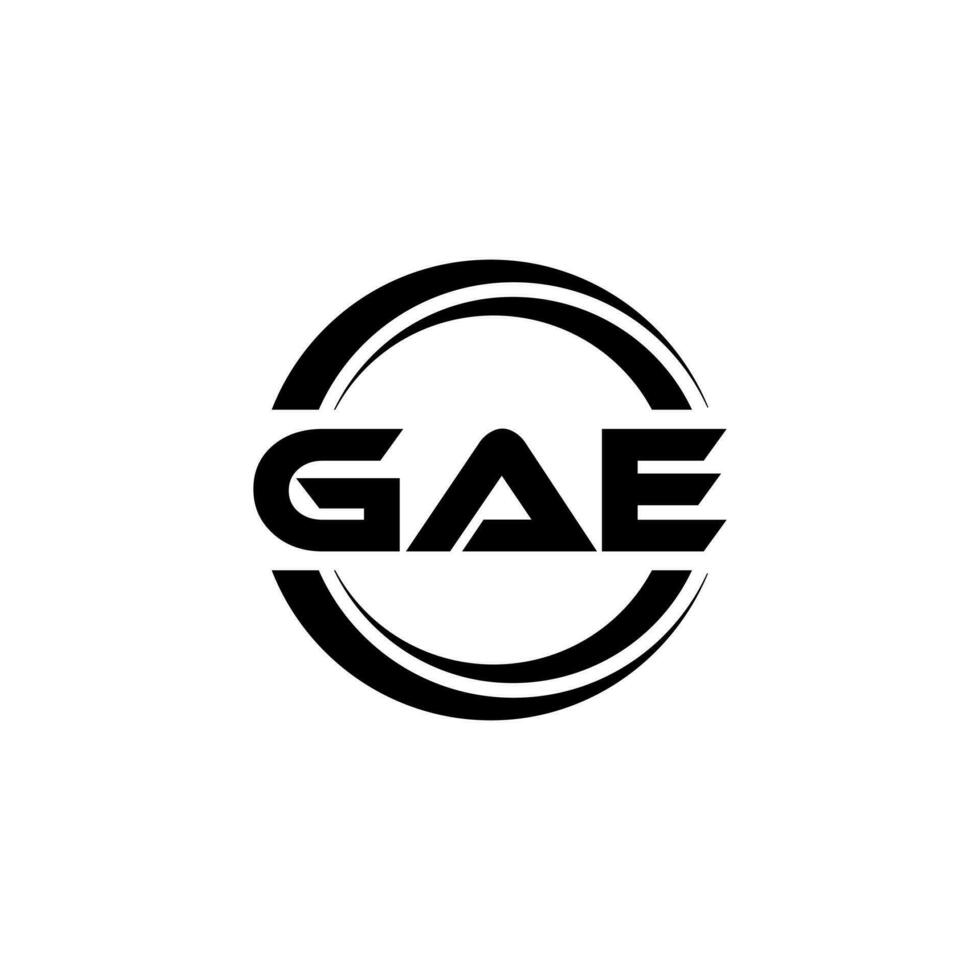 GAE Logo Design, Inspiration for a Unique Identity. Modern Elegance and Creative Design. Watermark Your Success with the Striking this Logo. vector