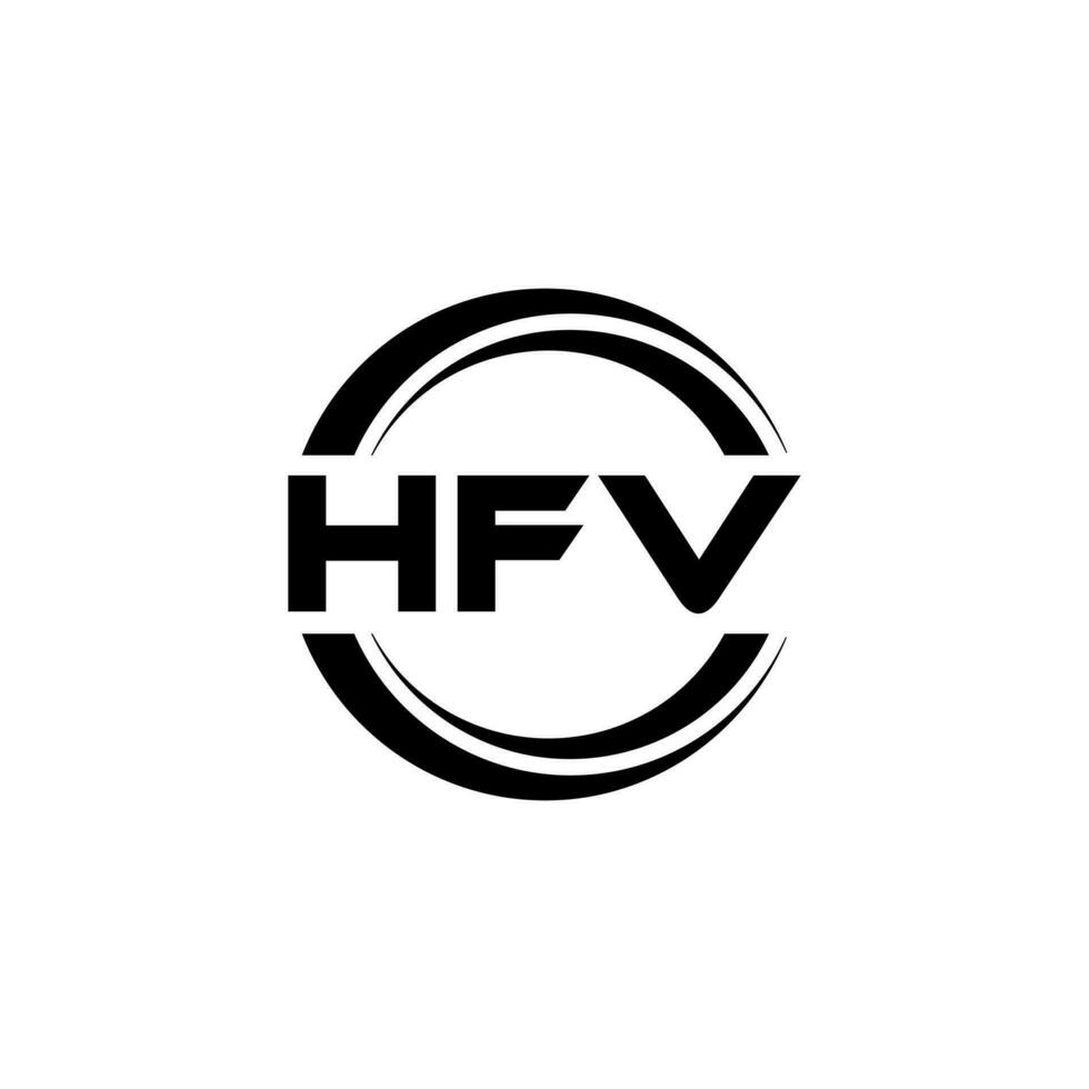 hfv logo diseño, inspiración para un único identidad. moderno elegancia y creativo diseño. filigrana tu éxito con el sorprendentes esta logo. vector