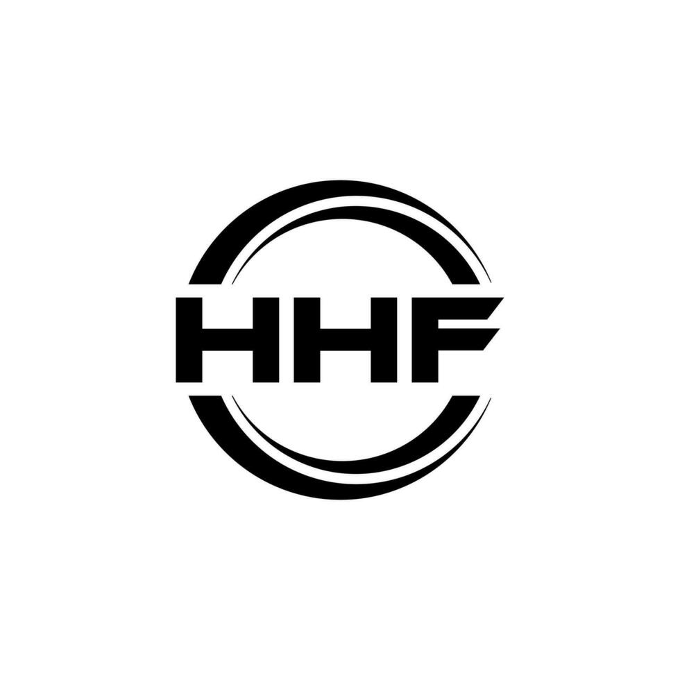 hhf logo diseño, inspiración para un único identidad. moderno elegancia y creativo diseño. filigrana tu éxito con el sorprendentes esta logo. vector