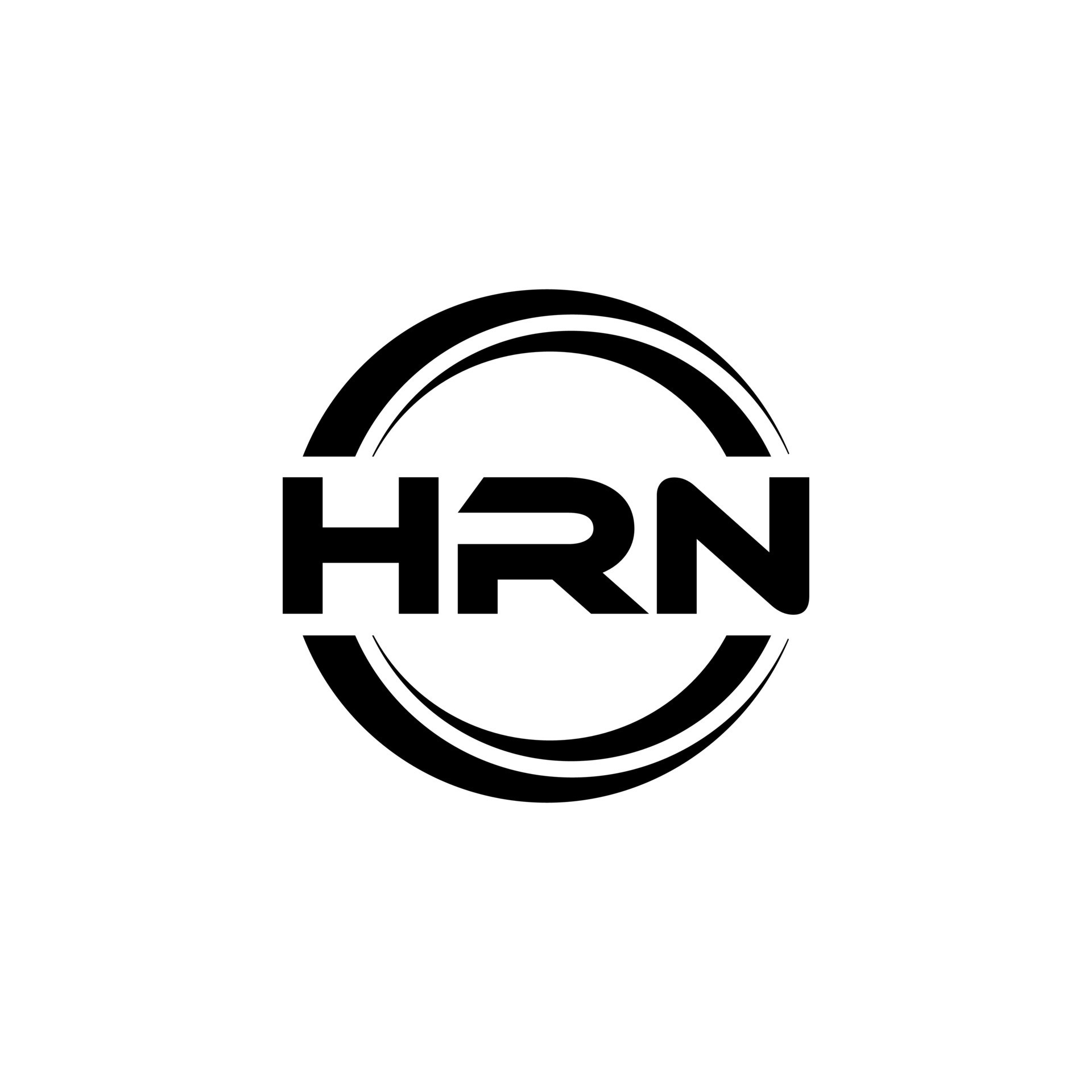 HRN Logo Design, Inspiration for a Unique Identity. Modern Elegance and