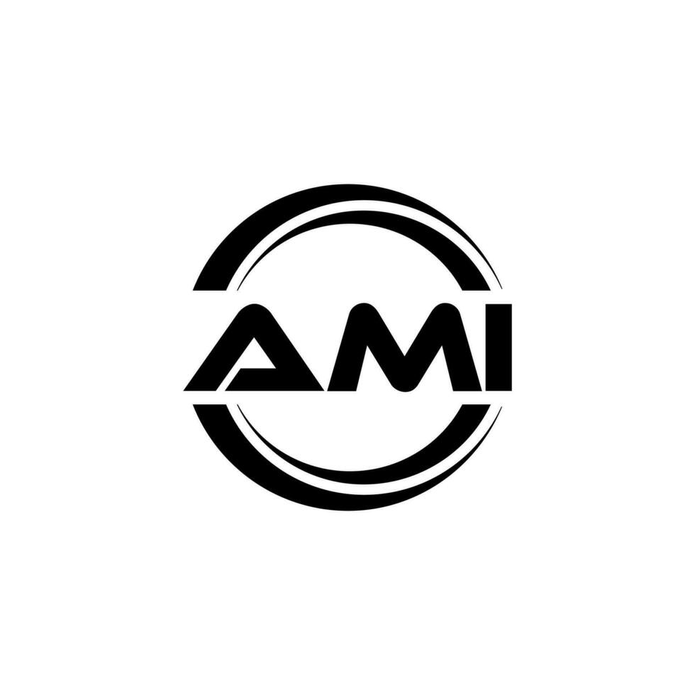 ami logo diseño, inspiración para un único identidad. moderno elegancia y creativo diseño. filigrana tu éxito con el sorprendentes esta logo. vector