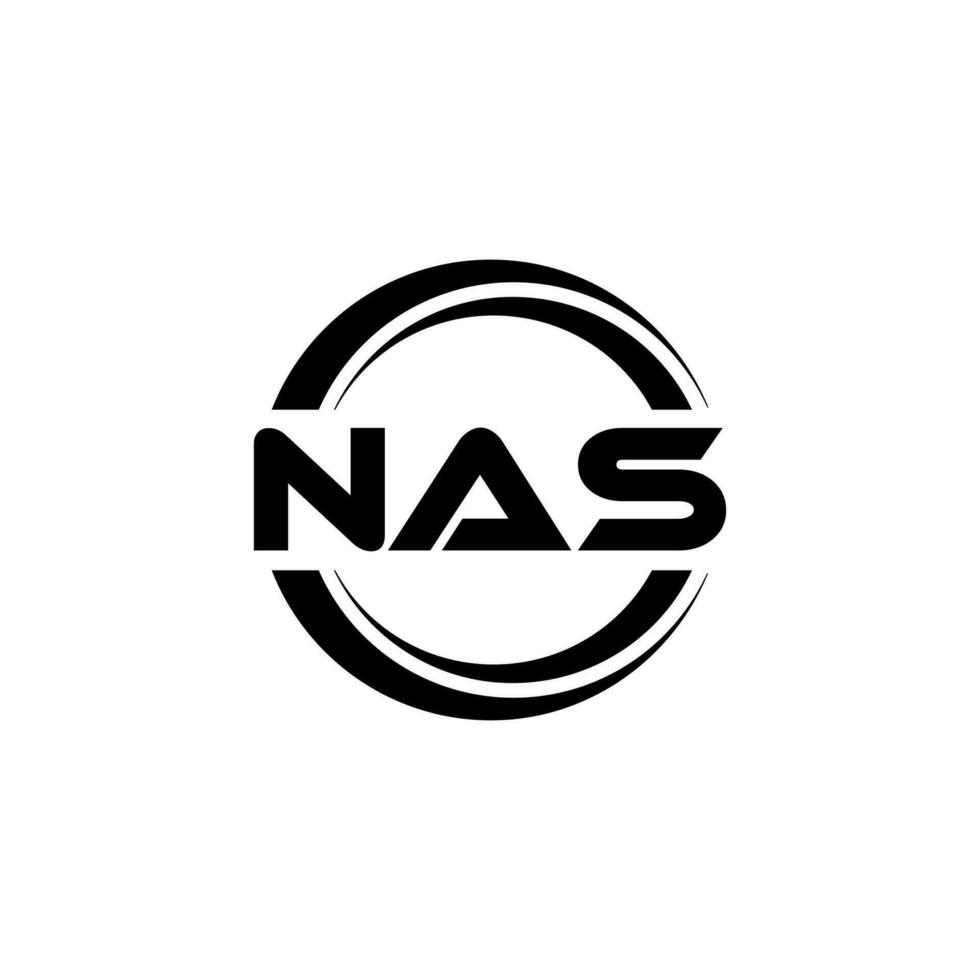 nas logo diseño, inspiración para un único identidad. moderno elegancia y creativo diseño. filigrana tu éxito con el sorprendentes esta logo. vector